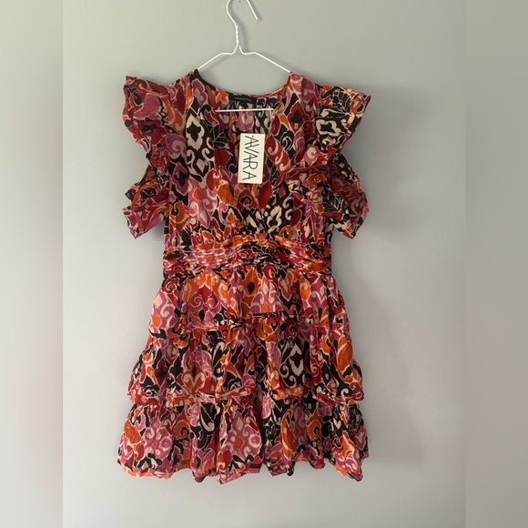 Olivaceous Dresses & Skirts - Olivaceous Sandra Dress Size Large Multi Color Pink NWT. Beautiful, flowy,